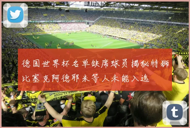 德国世界杯名单缺席球员揭秘特狮比塞克阿德耶米等人未能入选